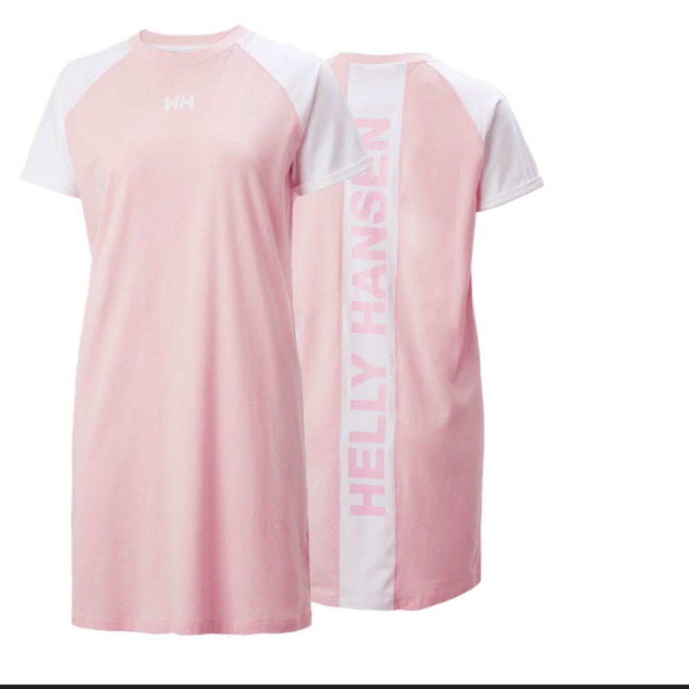 Helly Hansen pink T-shirt dress size large NWT